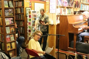 SF Poet Laureate (emerita) Diane di Prima reads from "Poems are Angels" with Stu Pilorz, sax and Don Alberts, piano