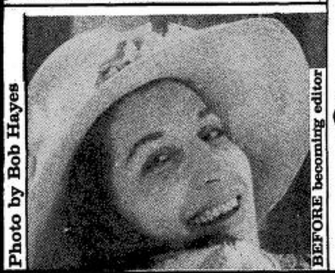 photo from a Bernal Journal article in 1987, introducing the readership to new editor Lurilla Haris. Click here to read the article!